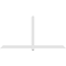 Ekena Millwork Eugene Architectural Grade PVC Gable Bracket, 96"W x 48"H x 2"D x 4"F, 12/12 Pitch GBP096X48X0204EUG00 - alternate 3